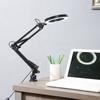 10 Brightness Levels Desk Lamp Adjustable Folding Arm Lamp Magnifying Glass Light  Office Use