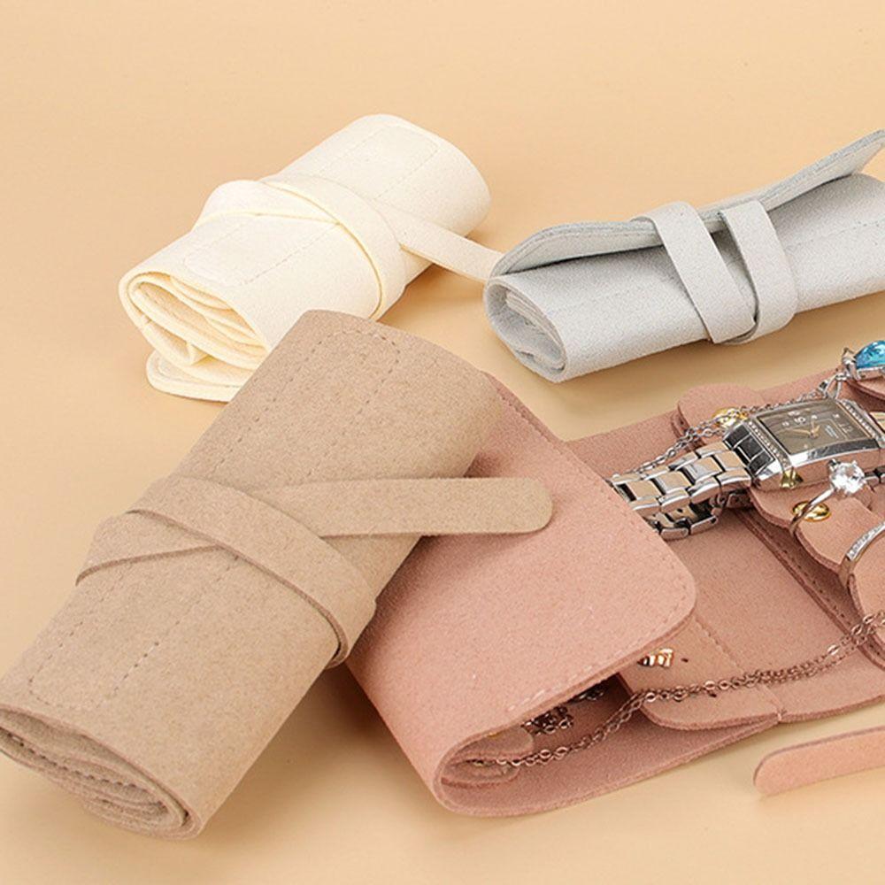 Jewelry Organizer Watch Bracelet Holder Foldable Design Ear Stud Storage Bag  Lady