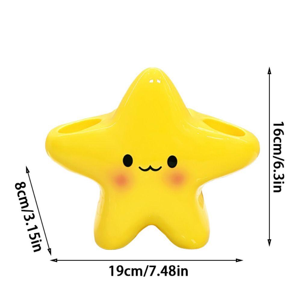 Cartoon Star Electric Toothbrush Holder Ceramic Toothpaste Rack New Toothbrush Storage Rack