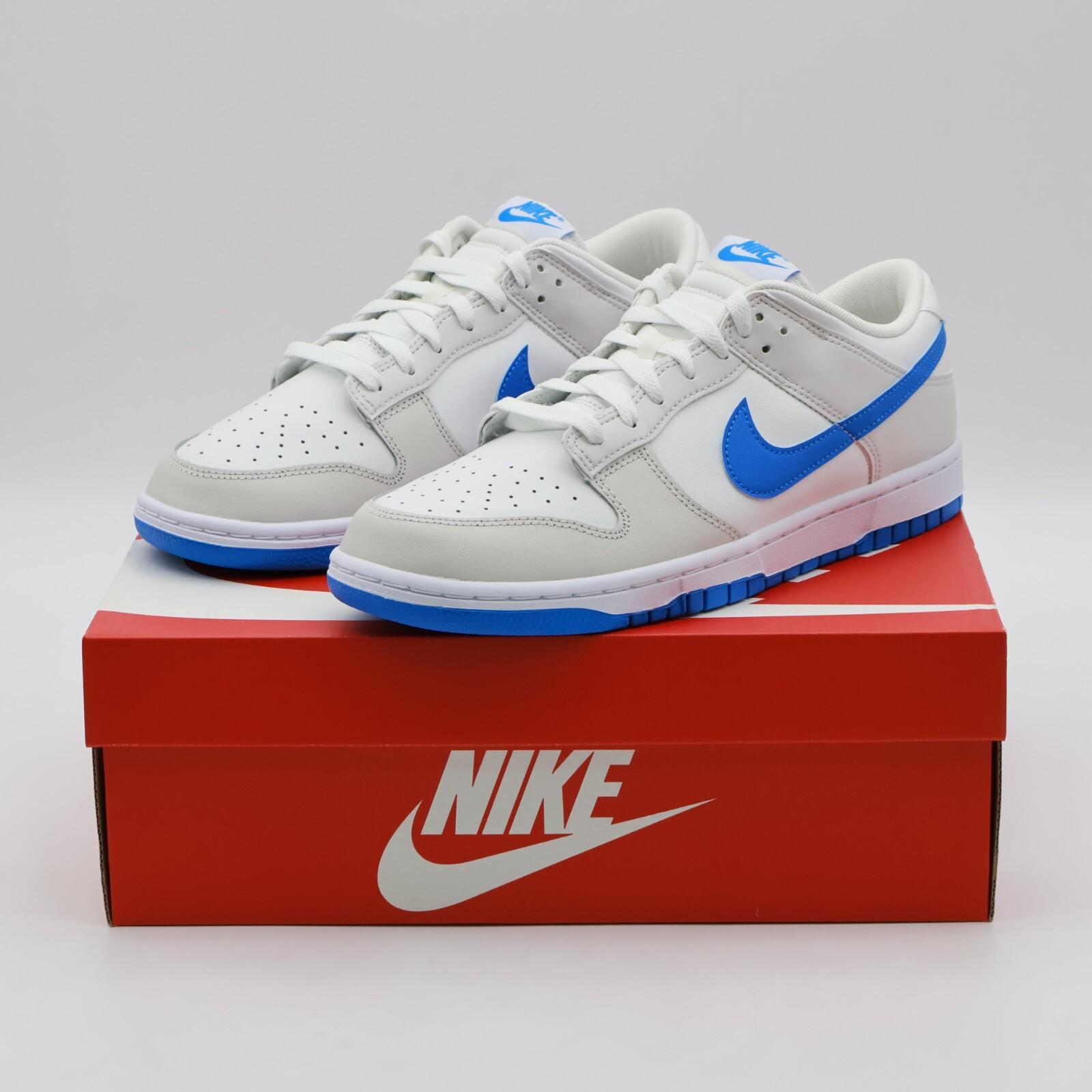 DV0831-108 Nike Dunk Low Summit White Photo Blue Platinum Tint (Men s) 10