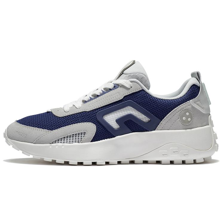 

New LiNing CF Yuehua 2.0 Cushioning, Slip Resistant, And Abrasion Resistant Low Top Casual Shoes Men s Gray Blue AGLS045-3 43
