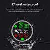 12V Motorcycle Voltmeter Voltage Gauge With Temperature Monitoring USB Type C Charging And Time Display