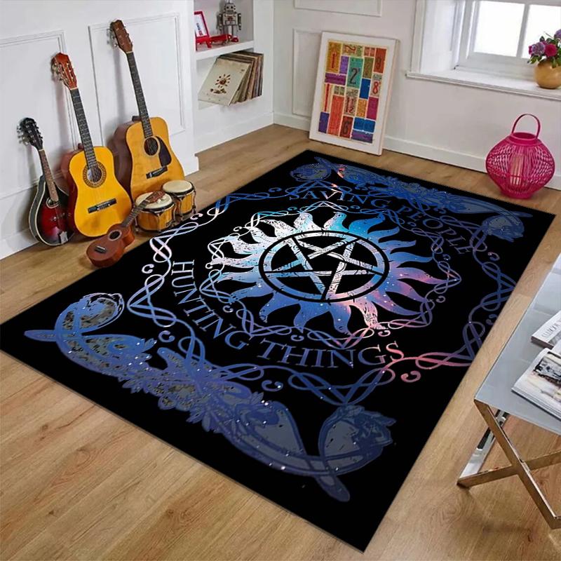 Supernatural Polyester Carpet, Soft Indoor Mat for Office Chair, Living Room, Computer Desk - Decorative Home Office Rug Design