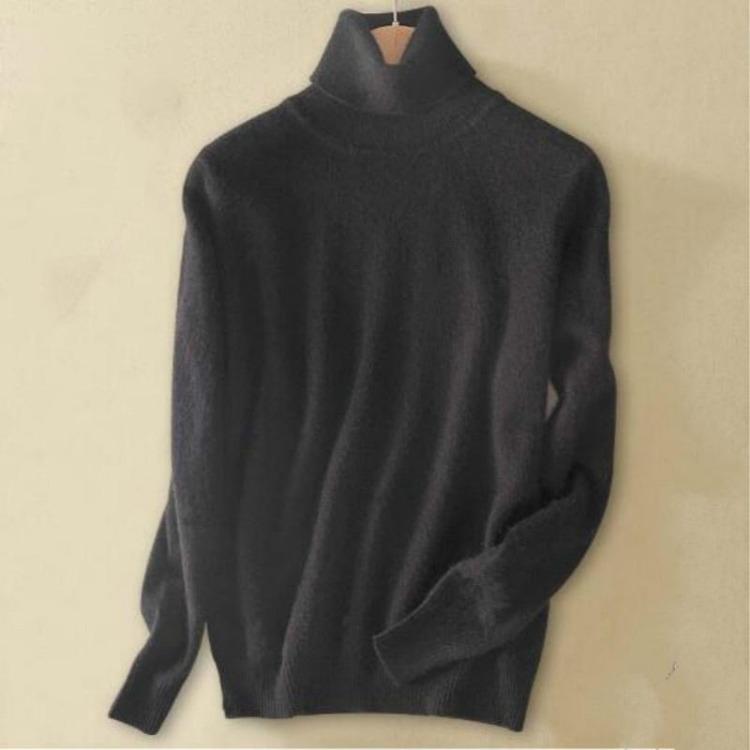 Womens Pure Cashmere Wool High Neck Knit Sweater Pullover Autumn Winter Ladies Turtleneck Pull Femme Warm Soft Casual