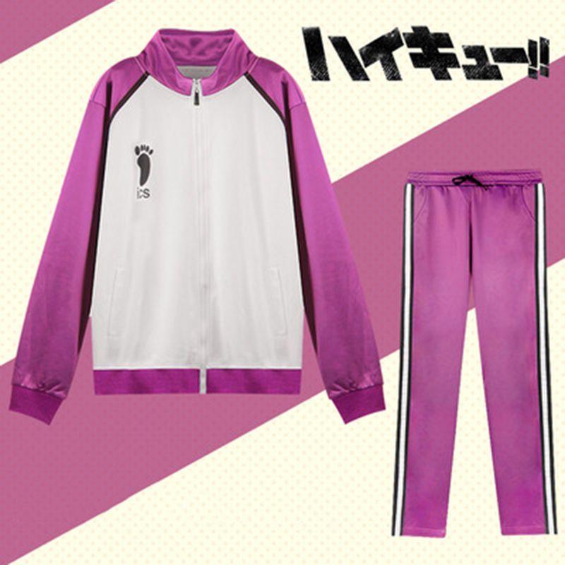 Stylish And Comfortable Haikyuu Cosplay Shiratorizawa Gakuen Koukou Sportswear Uniform Set