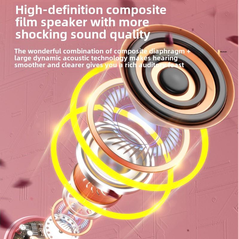 Sports Bluetooth Headset Hanging Neck Wireless Neck Hanging Ear Noise Reduction Male and Female Students