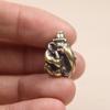 Mini Lord Ganesha Buddhas Statue Elephant God Sculptures Ganesh Figurines Pure Copper Home Garden Buddha Decoration Model Gift