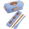 Skater Chopstick Spoon Combination Set 18cm Antibacterial Treated Lunch Box for Adults Comes with Silicone Cushion and Doesn't Make a Sound Made In Ja