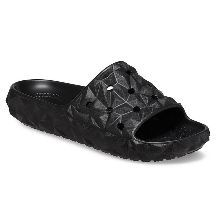 Crocs Classic Geometric Slides 'Black' 209608-001