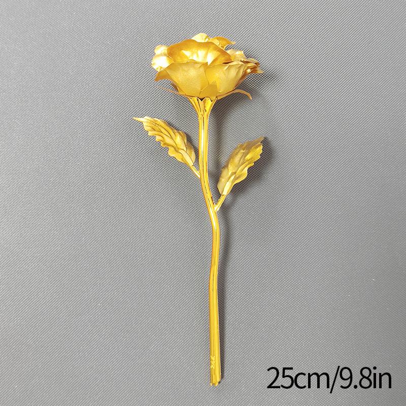 Eternal Rose Flowers Colorful Luminous Rose Artificial Flowers Gold Foil Simulation Flower Mother's Day Gifts Valentines Decor