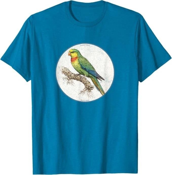 

Retro Superb Parrot Bird T-Shirt *10 Colors* NEW Tee by Bird Fantastic XL