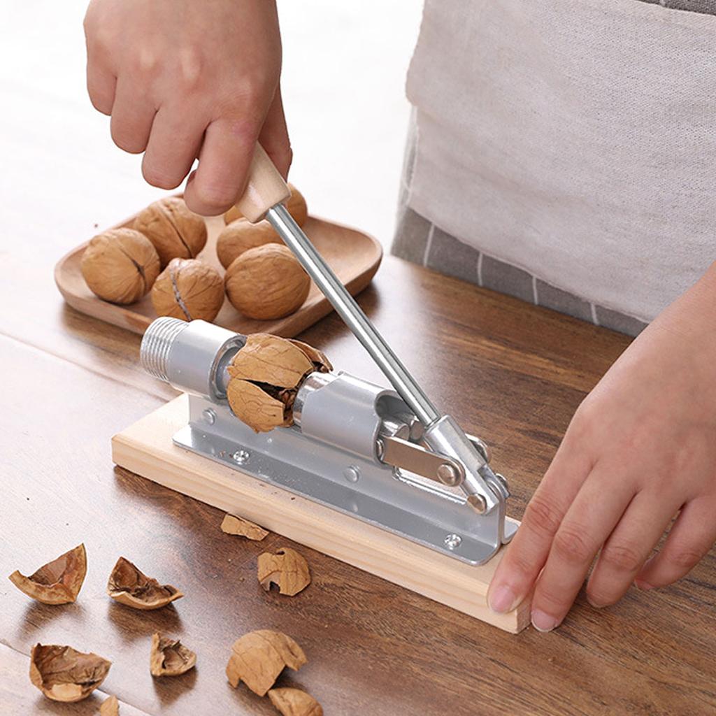 Multifunctional Stainless Steel Nutcracker Portable Manual Mechanical Sheller Fast Opener for Walnut Nut Kitchen Clamps Tools