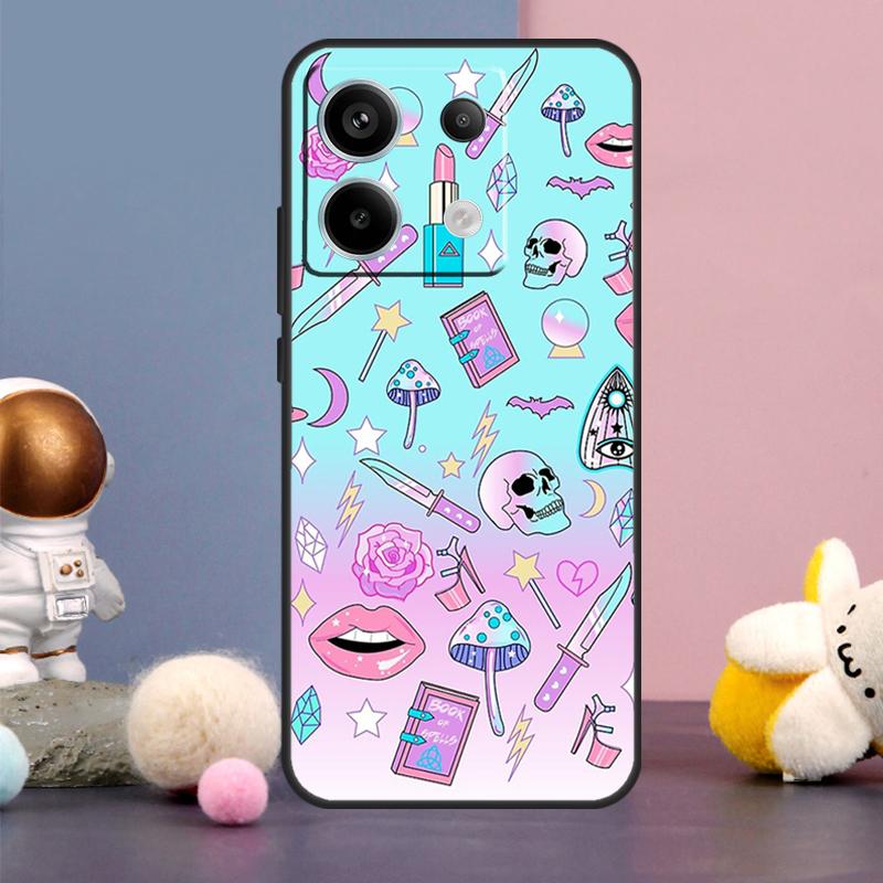 Pastel Goth Witchy Case For Xiaomi Redmi Note 14 9 10 11 12 13 15 Pro Plus Redmi 15 15C 14C 10C 12C 13C Cover