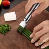 1pc Kitchen Multifunctional Stainless Steel Onion Shredded Onion Flower Knife, Onion Garlic Chili Melon Fruit Shredder