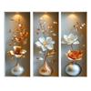 Creative 3D Vase Flower Wall Sticker Background Decoration Multicolor Wall Posters Photo Props Wall Art Home Decoration