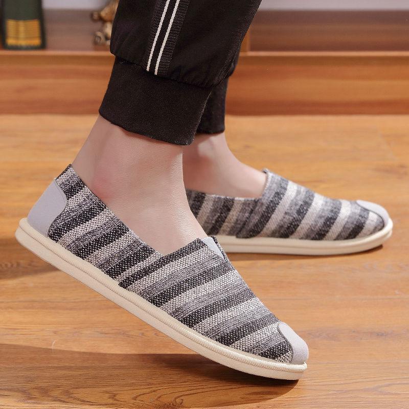 Casual Shoes for Men Round Toe Breathable Ethnic Style 2025 Trend Sneakers Adults Classic Original Elegant Legitimate Man Shoe