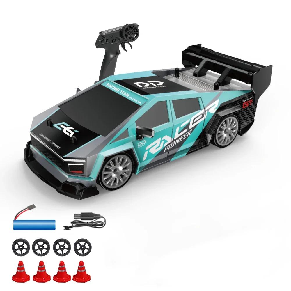 Non-Toxic Rc Drifting Car 1/24 4Wd 30Km/H High Speed Led Lights Gyro 2.4Ghz Remote Control With Pvc Shell Electric Toys For Children Kids Gift