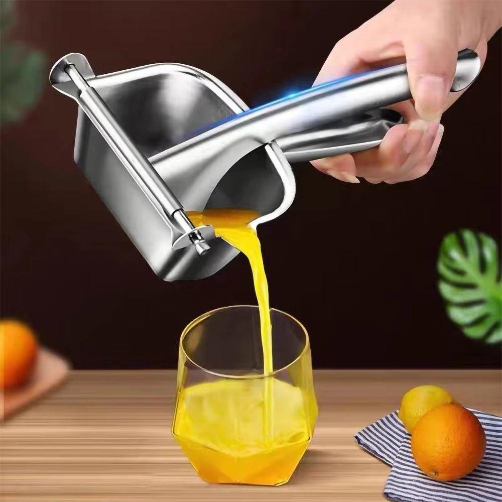 Stainless Steel Orange Juice Extractor Labor Saving Portable Fruit Press Manual Juicer  Fresh Juice