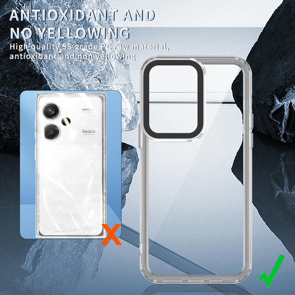 For Xiaomi Redmi Note 13 Pro+ 5G Protective Case PC+TPU Clear Phone Protector