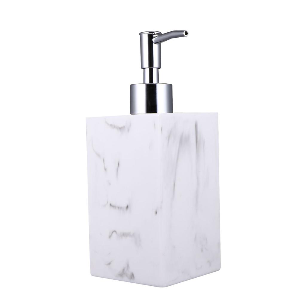 1Set Touch Style Soap Dispenser Resin Hand Wash Bottle Leak Proof Pump Container for Kitchen Bathroom Travel