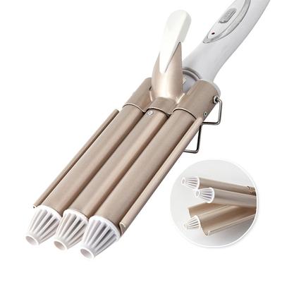Professionelle Haarwerkzeuge Locken Dreifach-Lockenstab Haarstyler Lockenwickler Elektrischer Lockenstab Wellenstab Stylingwerkzeug