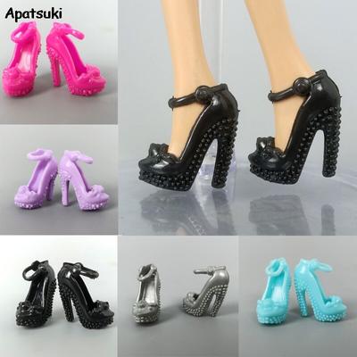 5 párov/veľa Mix Farieb Náhodné Lodičky Sandále Topánky Topánky pre Bábiky pre Barbie Topánky pre 1/6 BJD Bábiky 11,5" Doplnky Dievča Dieťa Hračka