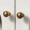 Antique Bronze Yellow Brass Cabinet Handle: Modern, Simple, Round Drawer Pull