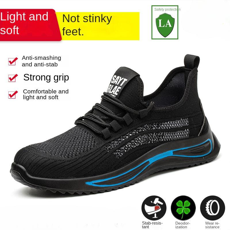 Buty robocze Labor Insurance Shoes męskie, lekkie, odporne na rozbicie i przebicie, stalowe buty robocze z główką Steel Bag