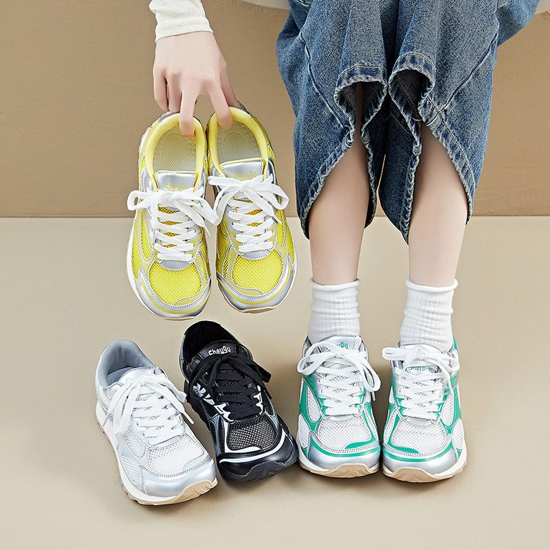New Dad Shoes for Women Summer Student Sports Running Casual Shoes Mesh Breathable