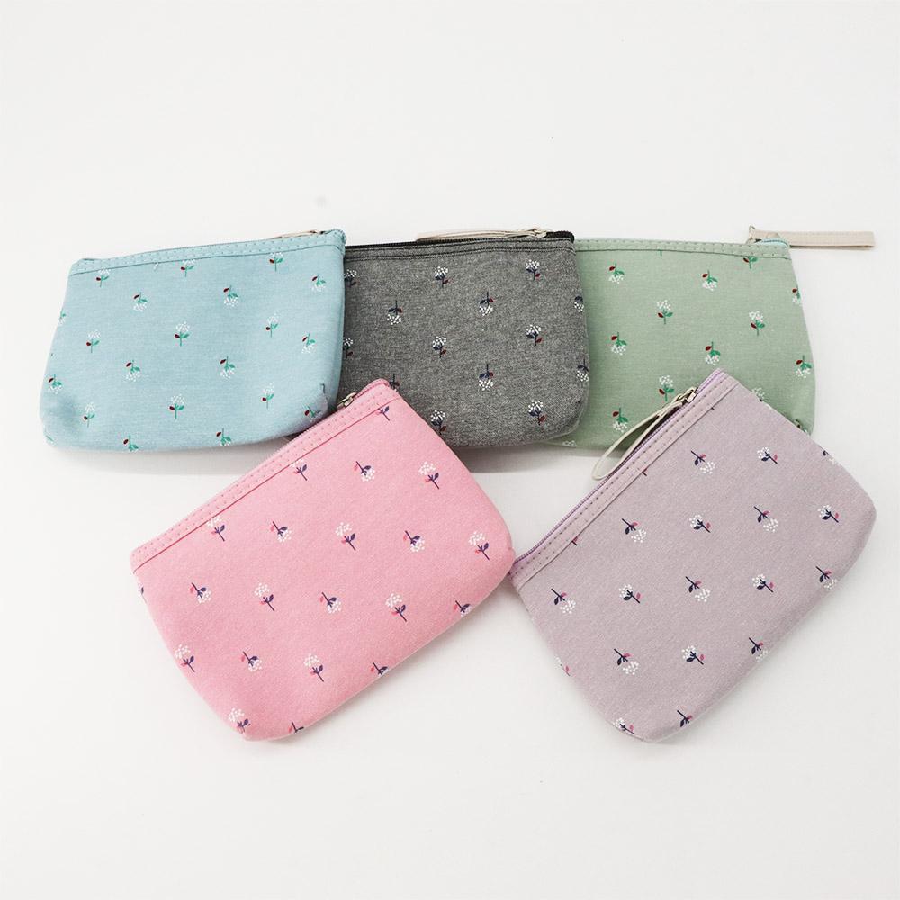 Up Bag Travel Small Coin Purse Rectangle Storage Bag Toiletry Organizer Purse Canvas Cosmetic Bag