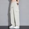 Men's Overalls Spring and Autumn New Youth Loose Casual Sports Pants Men's Solid Color Trousers