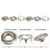 100 Stück 11mm Druckknöpfe Schnallen Zackenknöpfe für dünne Stoffe Heimreparatur Grenzüberschreitender Verkauf Bastelklammern Bandana Lätzchen