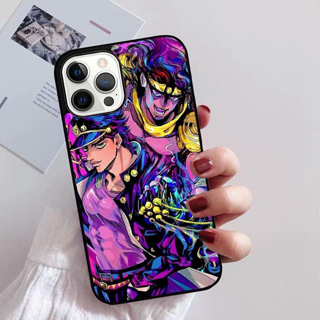 Jotaro Kujo Star Platinum JoJo Anime Phone Case for iPhone 11 12 13 14 Pro Max Mini XR XS SE 2020 7 8 Plus Samsung S21 S22 Coque