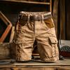 2026 Trendige Herren Mehrfarbige Lässige Outdoor Amerikanische Arbeitskleidung Kurze Hose mit Mehreren Taschen Herren Mode Shorts Hosen