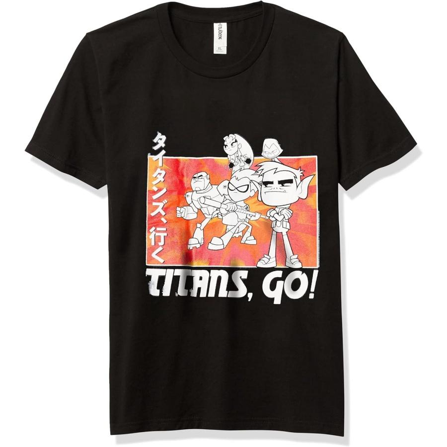Премиальная однотонная футболка с круглым вырезом для мальчиков Teen Titans Go от Warner Brothers, Черная, Подростковая X-маленькая XXXXXL чёрный