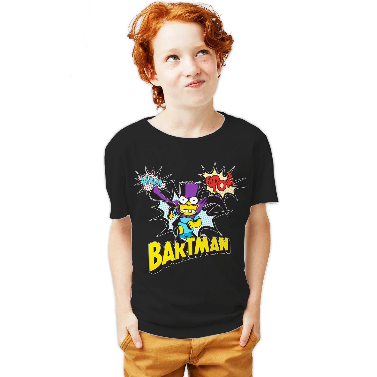 The Simpsons Bartman Kapow Official Youth T-Shirt For 12-14 Years 110