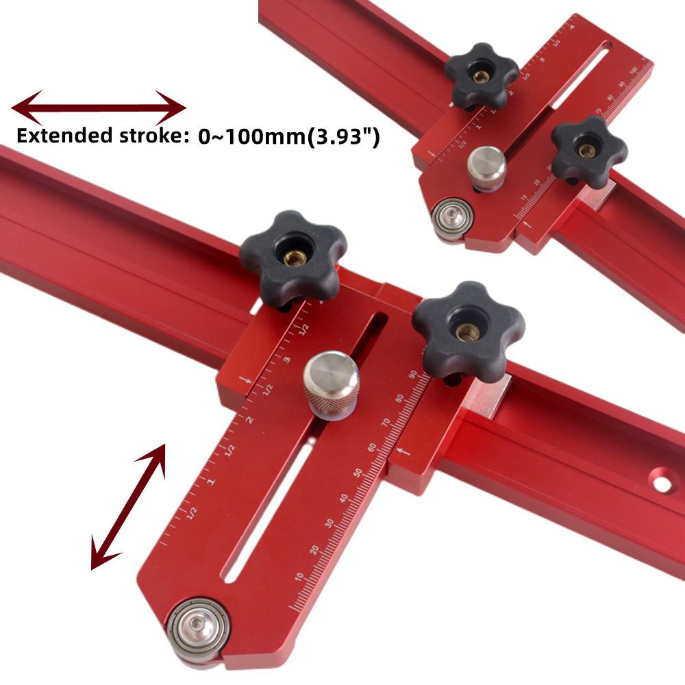 Woodworking Table Saw Fast Cutting Safety Stock Guide Workbench T Track Feather Board Adjustable Positioning and Fixing Tool