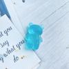 Frosted Bear Airbag Phone Holder: Cute, Semi-Transparent, Folding Desktop Stand