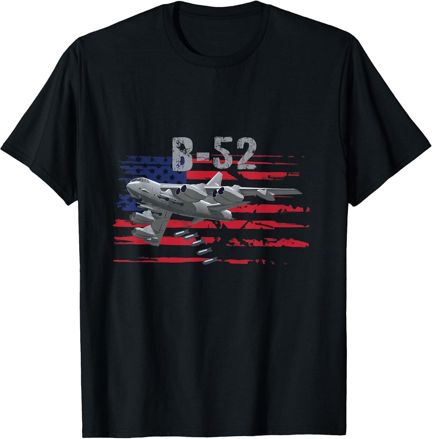 NEW LIMITED! B-52 BUFF Military Airplane Flag Tee - MADE IN USA S