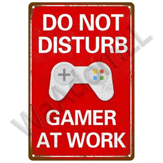 Vintage Retro Warning Tin Signs  Metal Caution Sign for Cafe Club Man Cave Pub Home Bars Coffee Shop  Wall Decor Art for Home