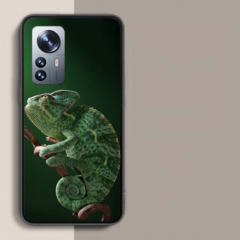 Chameleon Funny Wildlife Phone Case For Redmi Note 13 Pro Plus 14 Pro+ 12S 12 11S 11T 11E 11 10S 10 9S 9 Xiaomi Capa TPU