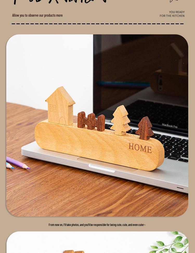 Nordic Key Hook: No-Drill Wall-Mounted Beech Wood Hallway Decoration and Storage Rack