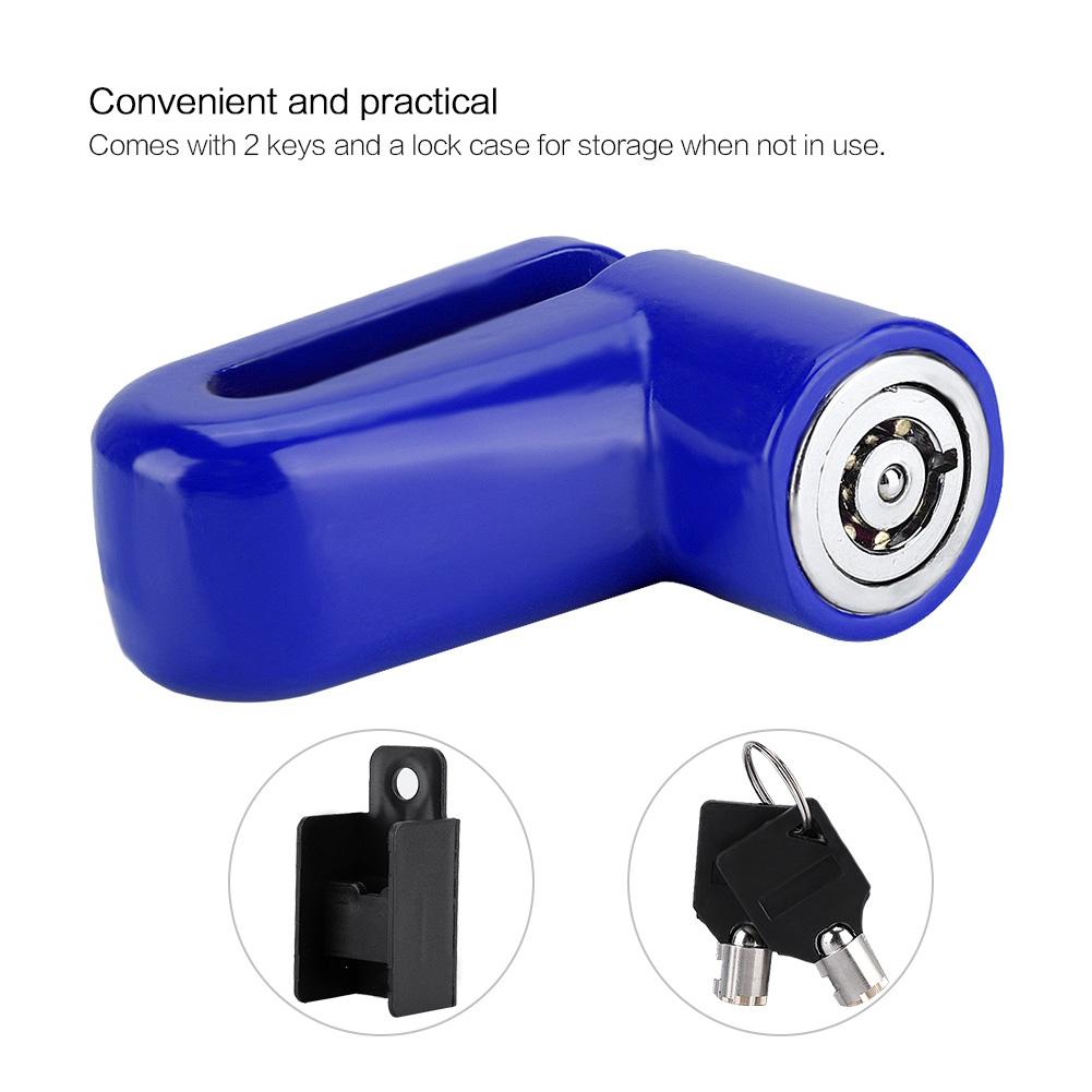 Security Scooter Motorcycle Anti theft Heavy Duty Bike Brake Disc Rotor Lock Black