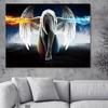 Angel and Demon Nordic Style Canvas Painting Art Mural Creative Home Decoration Living Room Room Entrance Decoration Art Poster