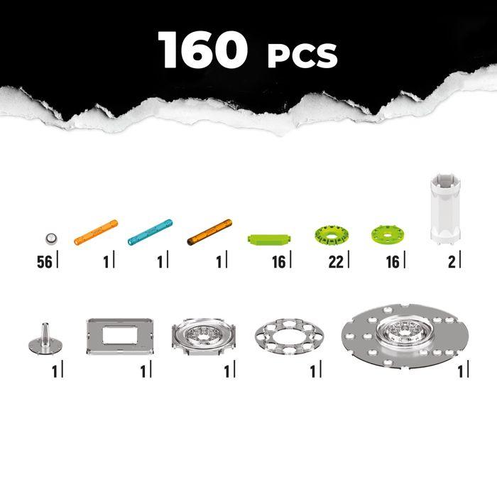 768 geomag mechanics motion recycled magnetic gears 160 pcs - jeux de construction magnétiques - jeux de construction - unisexe