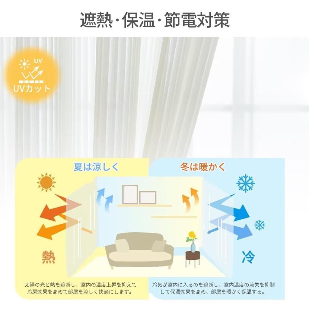 YKFN Lace Hard to See Through Even at 100cm Wide x 100cm Set of Lace UV Energy Heat Solid Nordic Adjustable Simple Perfect for Bay Windows and Small