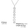7 Chakra Pendant Necklaces for Women Stainless Steel Gold Sweater Chain Amulet Yoga Meditation Jewelry