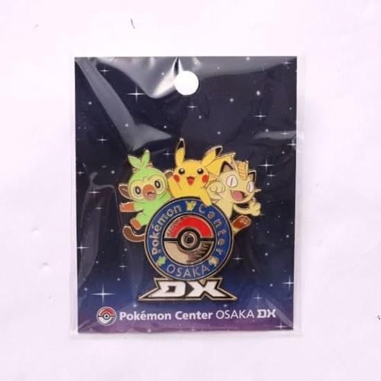 Pokemon Center Osaka Limited Logo Pin Shinsaibashi DX Badge Poke Pikachu Meowth Grookey