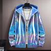 Men's Colorful Reflective Gradient Summer Jacket - Ice Silk Ultra-Thin Sun Protection