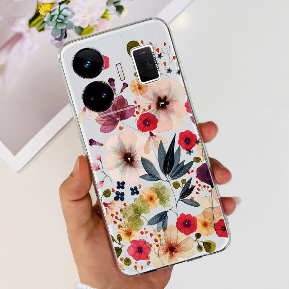 Fashion Pattern Phone Case For Realme GT Neo 5 GT3 240W Soft Silicone TPU Back Cover For Realme GT3 GT Neo5 RMX3706 RMX3709